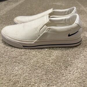 Nike White Slip-On Shoes
